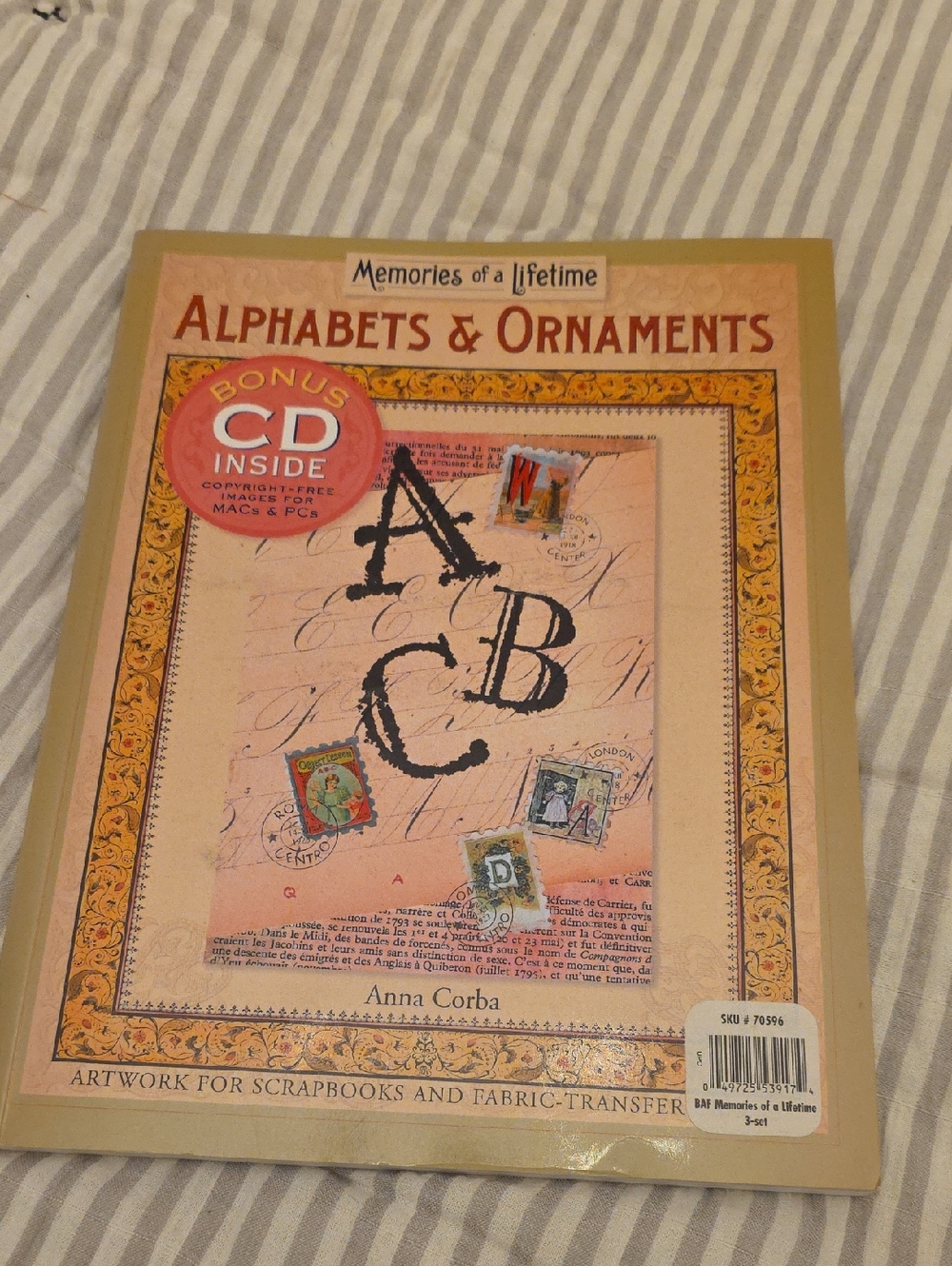 Memories of a Lifetime Alphabets & Ornaments Book - Beige